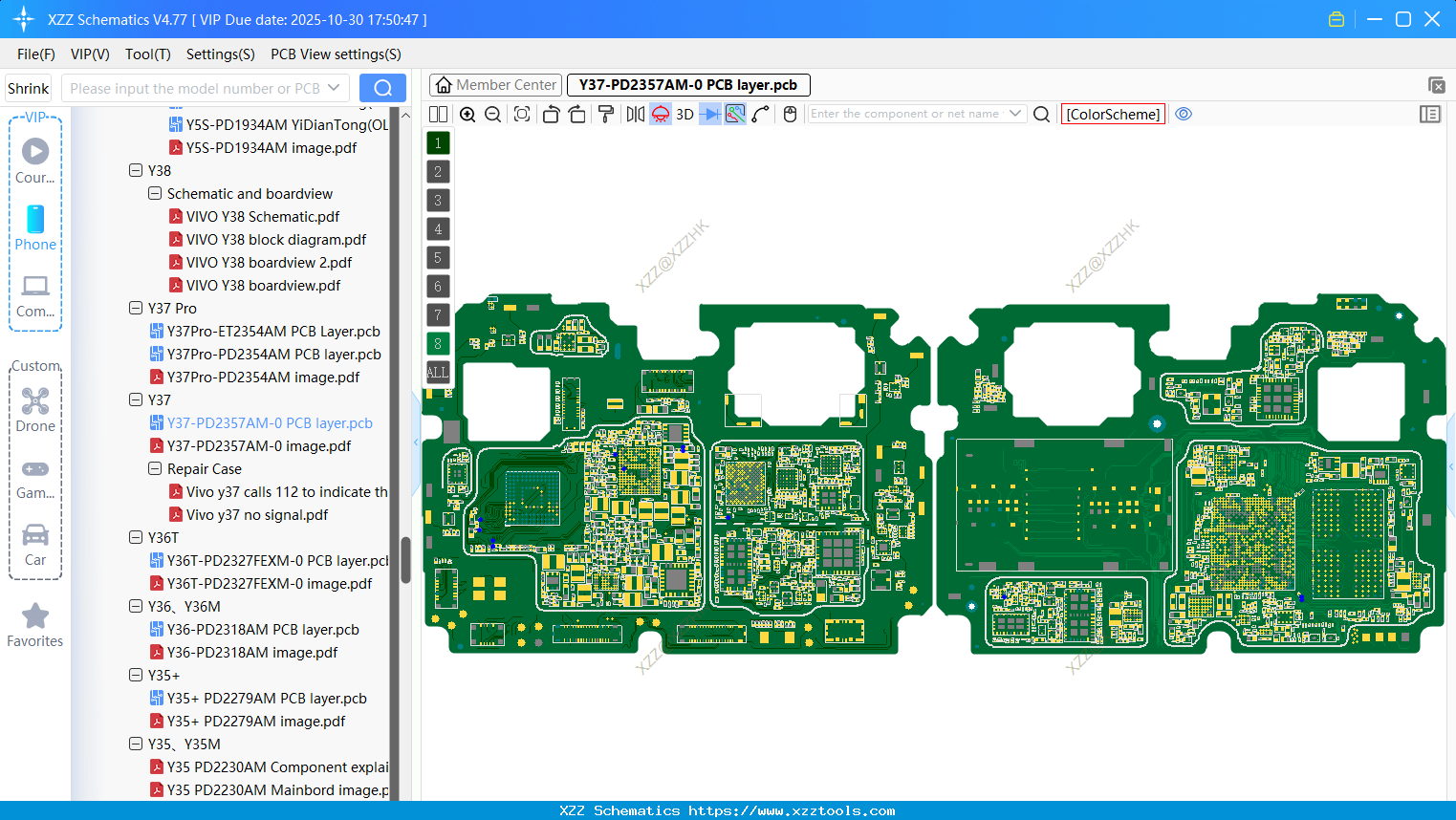 VIVO Y37-PD2357AM-0 PCB Layer